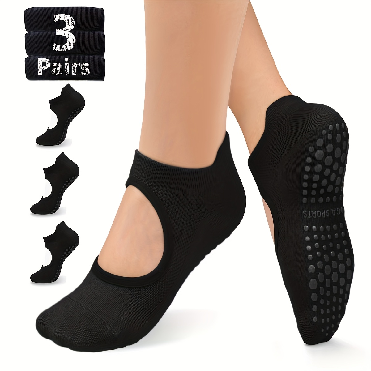 Rutschfeste Damensocken für Yo – Medias Para Pilates Y Yoga Bewertung und Preis
